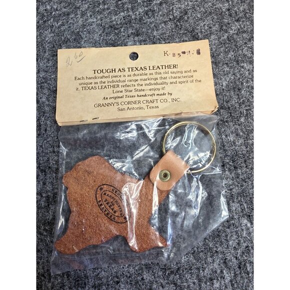 Texas Leather Key Holder Made in Texas Midland TX Petroleum Museum Design - Picture 4 of 6